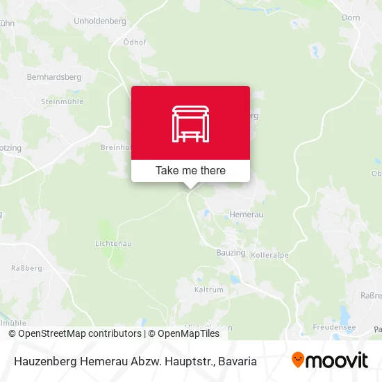 Карта Hauzenberg Hemerau Abzw. Hauptstr.