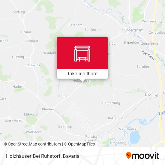 Holzhäuser Bei Ruhstorf map