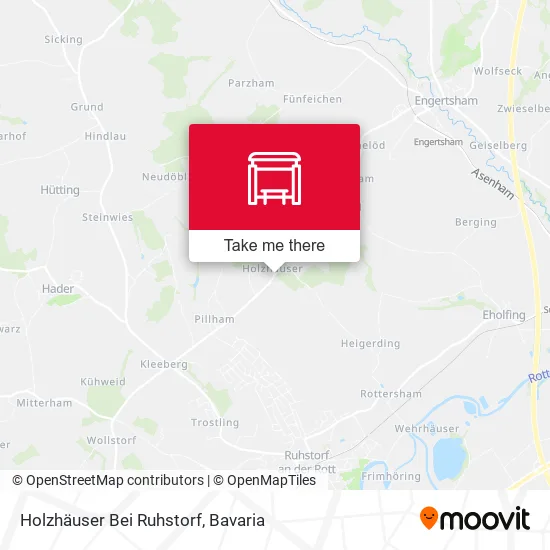 Карта Holzhäuser Bei Ruhstorf