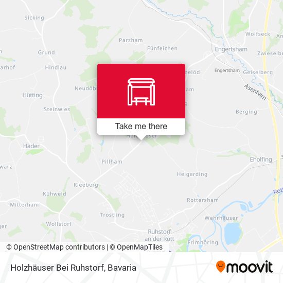 Holzhäuser Bei Ruhstorf map