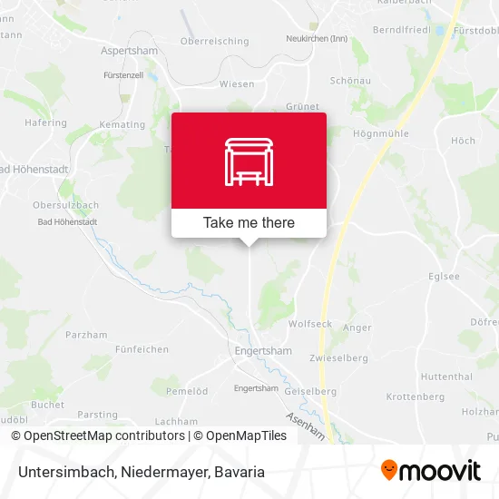 Карта Untersimbach, Niedermayer