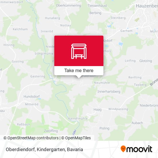 Oberdiendorf, Kindergarten map