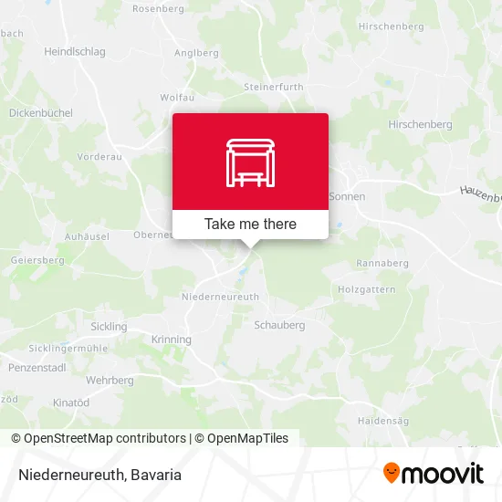 Карта Niederneureuth