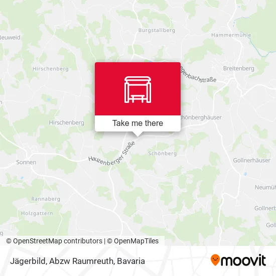 Карта Jägerbild, Abzw Raumreuth