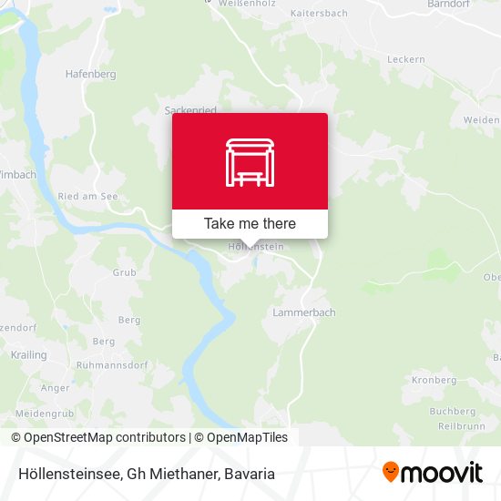 Höllensteinsee, Gh Miethaner map