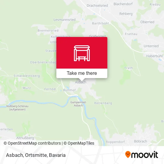Карта Asbach, Ortsmitte