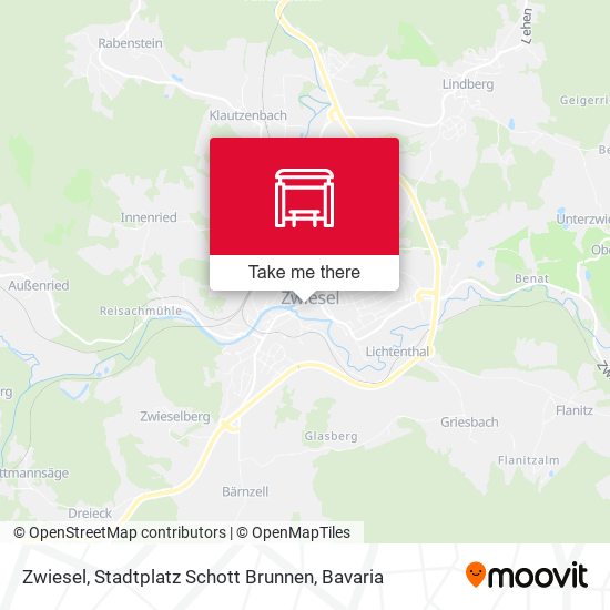 Zwiesel, Stadtplatz Schott Brunnen map
