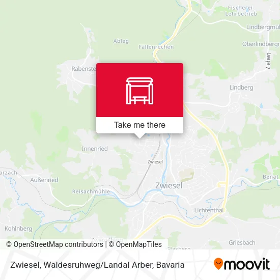Карта Zwiesel, Waldesruhweg / Landal Arber