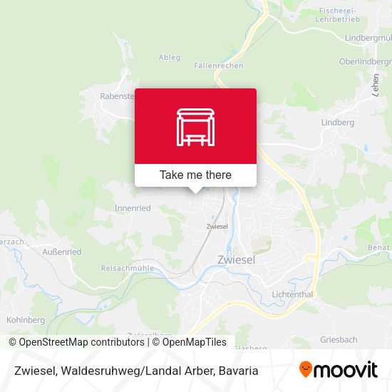 Zwiesel, Waldesruhweg / Landal Arber map