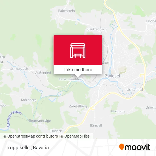 Карта Tröpplkeller