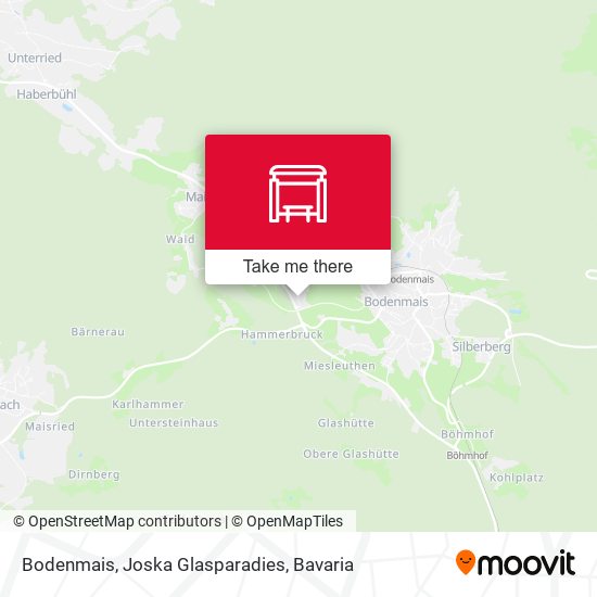 Bodenmais, Joska Glasparadies map