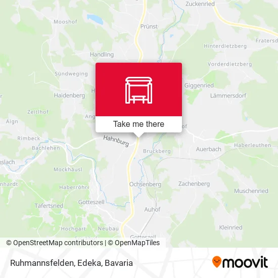 Карта Ruhmannsfelden, Edeka