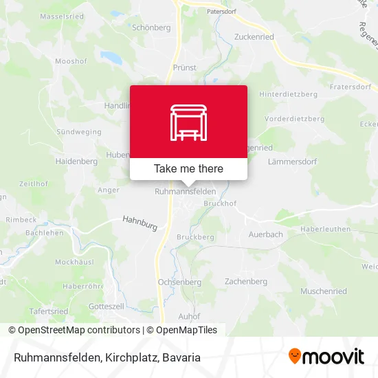 Карта Ruhmannsfelden, Kirchplatz