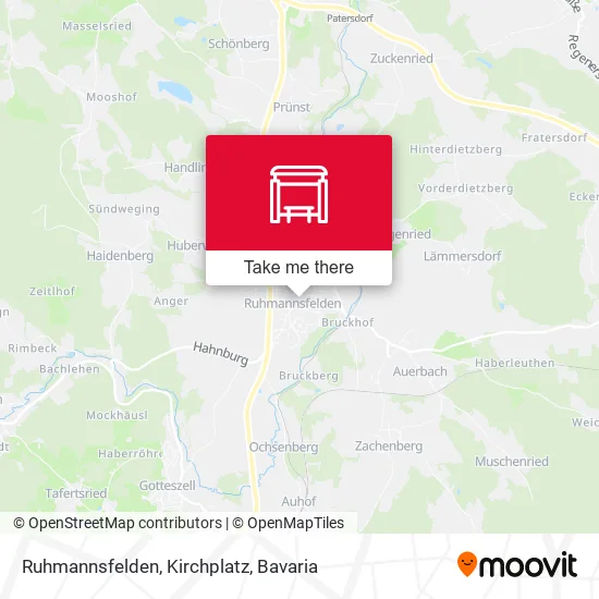 Карта Ruhmannsfelden, Kirchplatz
