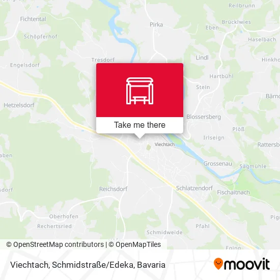 Карта Viechtach, Schmidstraße/Edeka