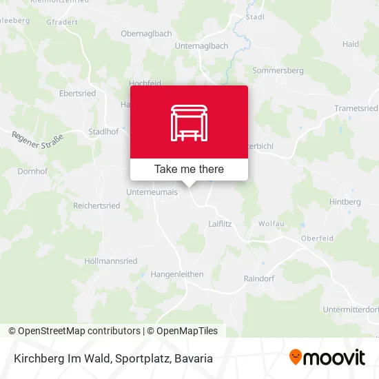 Карта Kirchberg Im Wald, Sportplatz