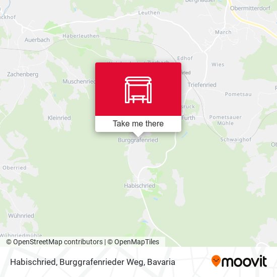 Habischried, Burggrafenrieder Weg map