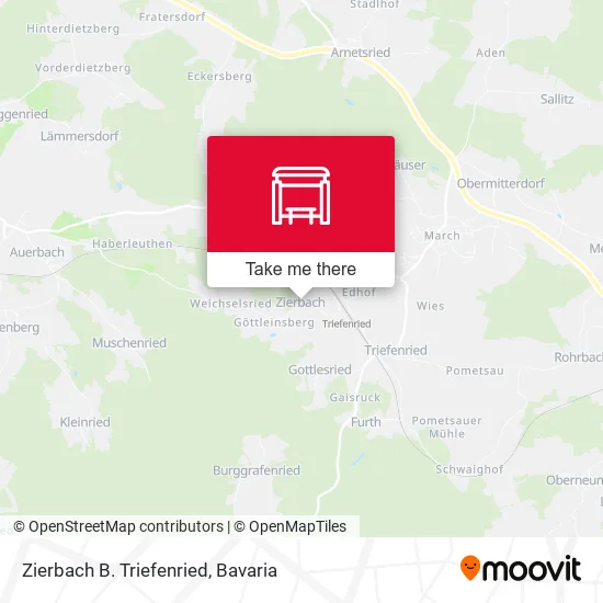 Карта Zierbach B. Triefenried