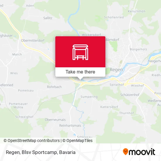 Карта Regen, Blsv Sportcamp