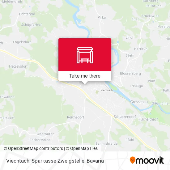 Карта Viechtach, Sparkasse Zweigstelle