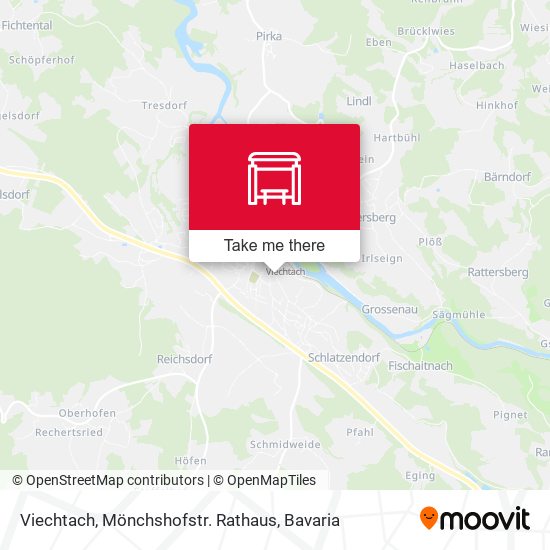 Viechtach, Mönchshofstr. Rathaus map