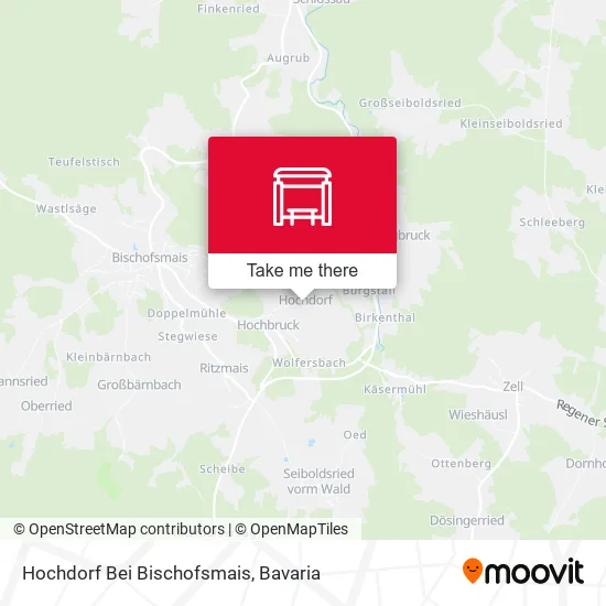 Карта Hochdorf Bei Bischofsmais