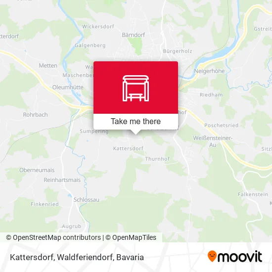 Карта Kattersdorf, Waldferiendorf