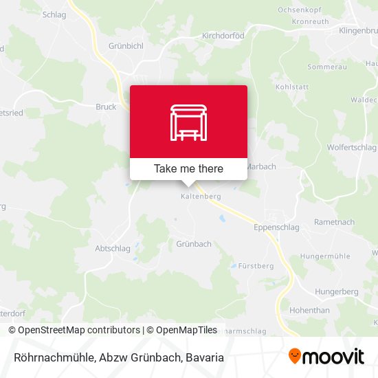 Röhrnachmühle, Abzw Grünbach map