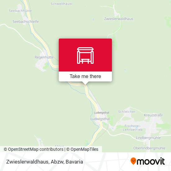 Zwieslerwaldhaus, Abzw map