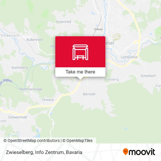Zwieselberg, Info Zentrum map