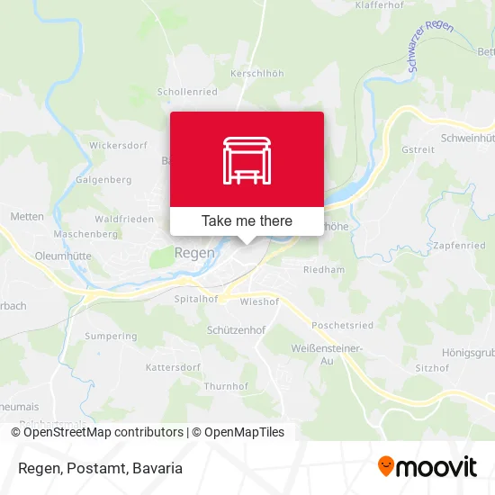 Карта Regen, Postamt
