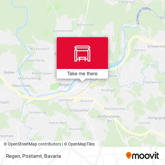 Карта Regen, Postamt