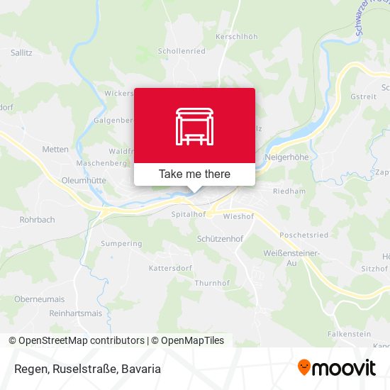 Regen, Ruselstraße map