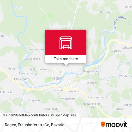 Regen, Fraunhoferstraße map