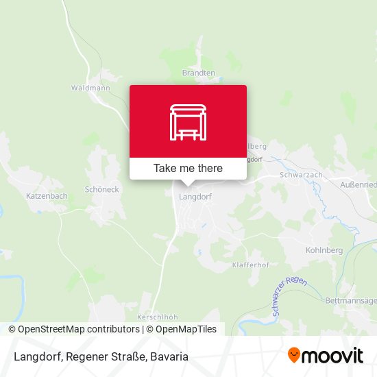 Langdorf, Regener Straße map