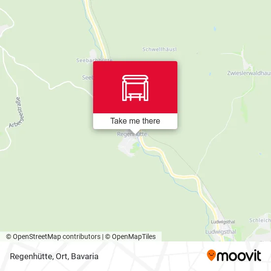 Карта Regenhütte, Ort