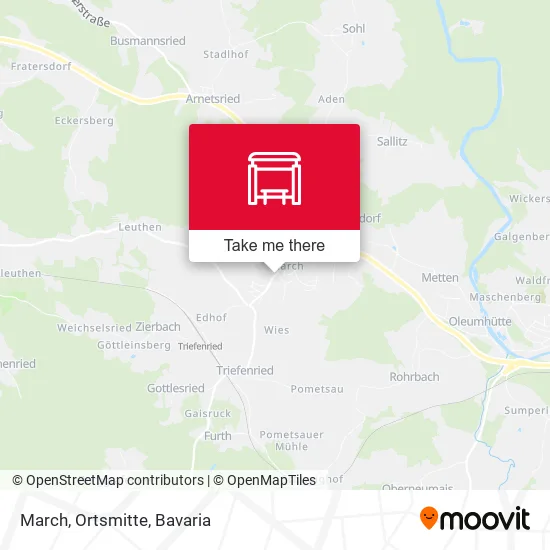 Карта March, Ortsmitte