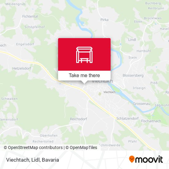 Viechtach, Lidl map