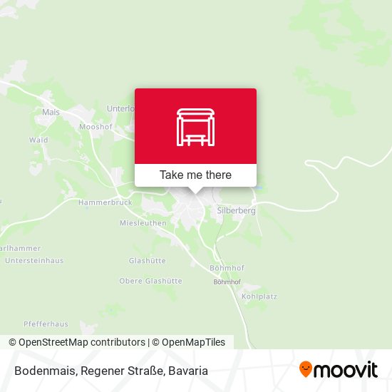 Bodenmais, Regener Straße map