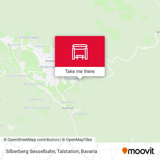 Silberberg Sesselbahn, Talstation map