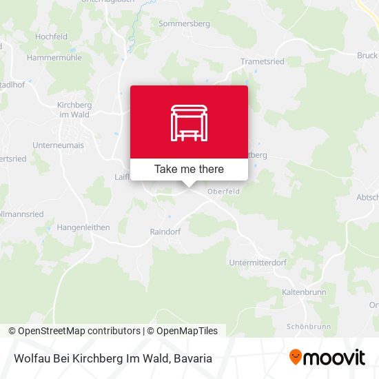Wolfau Bei Kirchberg Im Wald map