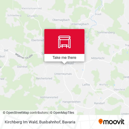 Kirchberg Im Wald, Busbahnhof map