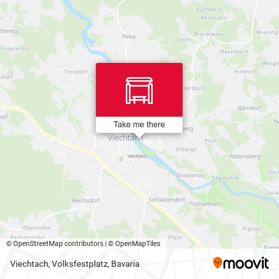 Viechtach, Volksfestplatz map