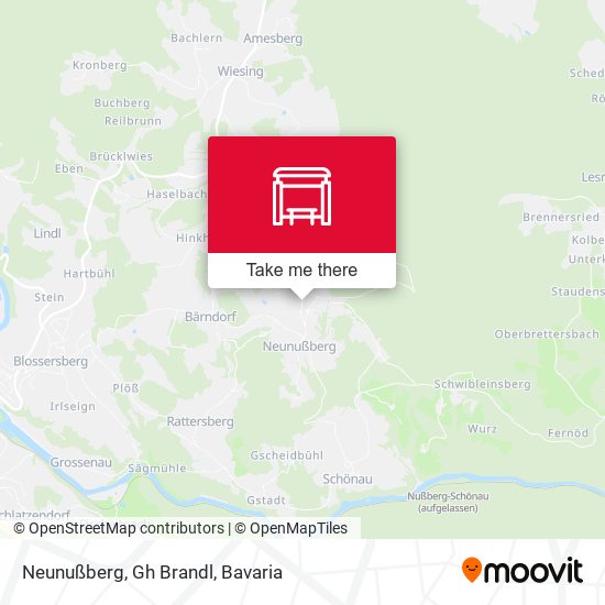 Neunußberg, Gh Brandl map
