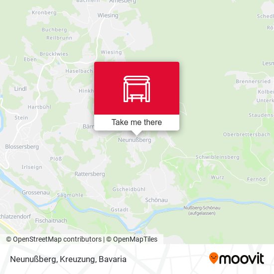 Neunußberg, Kreuzung map