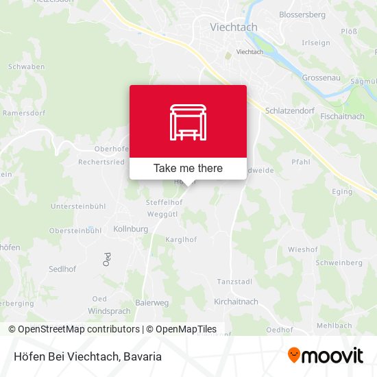 Höfen Bei Viechtach map