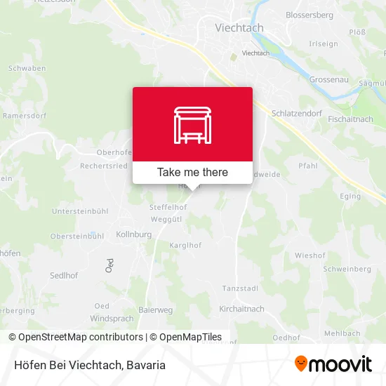 Карта Höfen Bei Viechtach