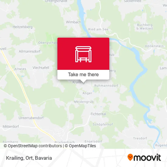 Карта Krailing, Ort