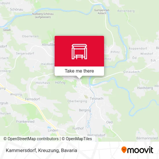 Карта Kammersdorf, Kreuzung
