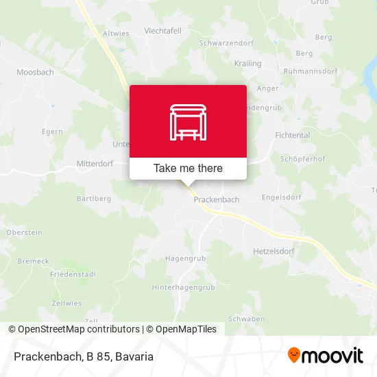 Карта Prackenbach, B 85